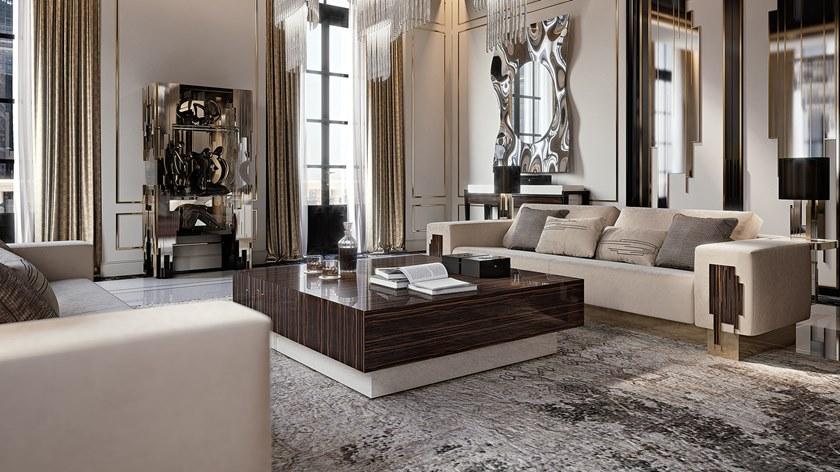 Reflex Квадратный деревянный журнальный столик для гостиной Belle epoque sun-id-1396191 - Вид №1