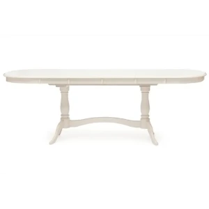 91000038 Обеденный стол овальный Tetchair siena 12490 150-220x80 см МДФ цвет слоновая кость STLM-1512807