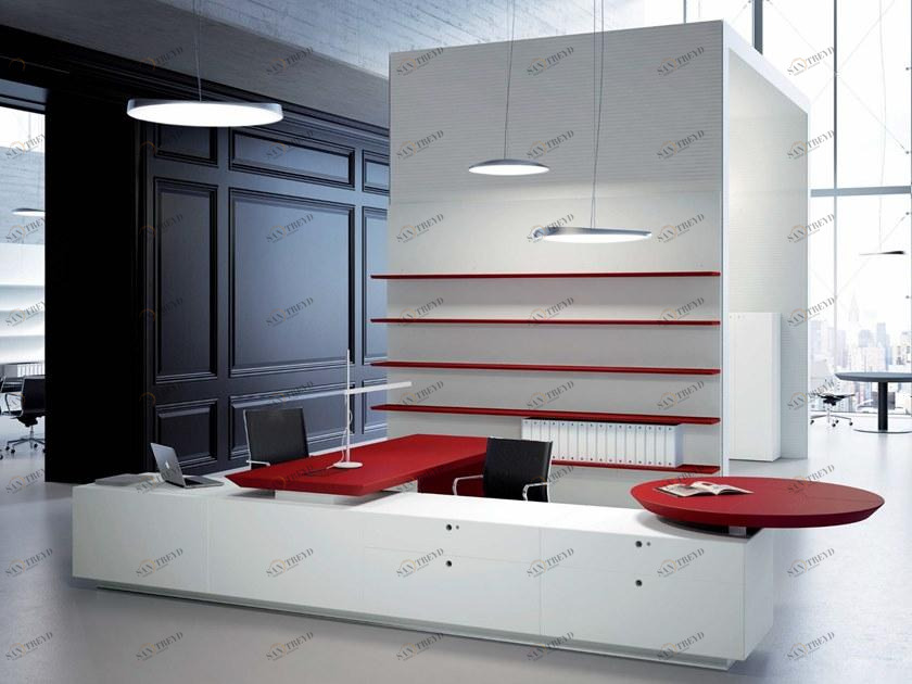 FANTONI Модульные буазери из МДФ с книжным шкафом Multipliceo sun-id-1507421