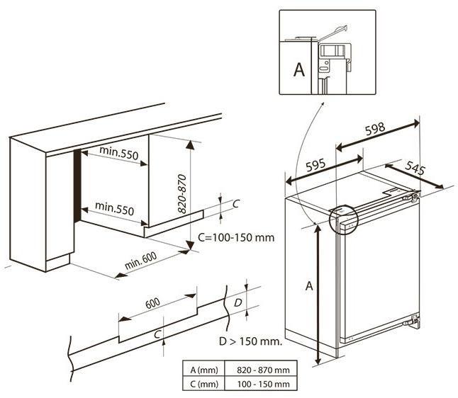 Grundig Встроенный вентилируемый холодильник  7248746911  - Вид №1