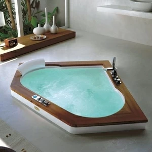 Ванна встроенная с гидромассажем "BASE" Aura Corner 160 9H43-472