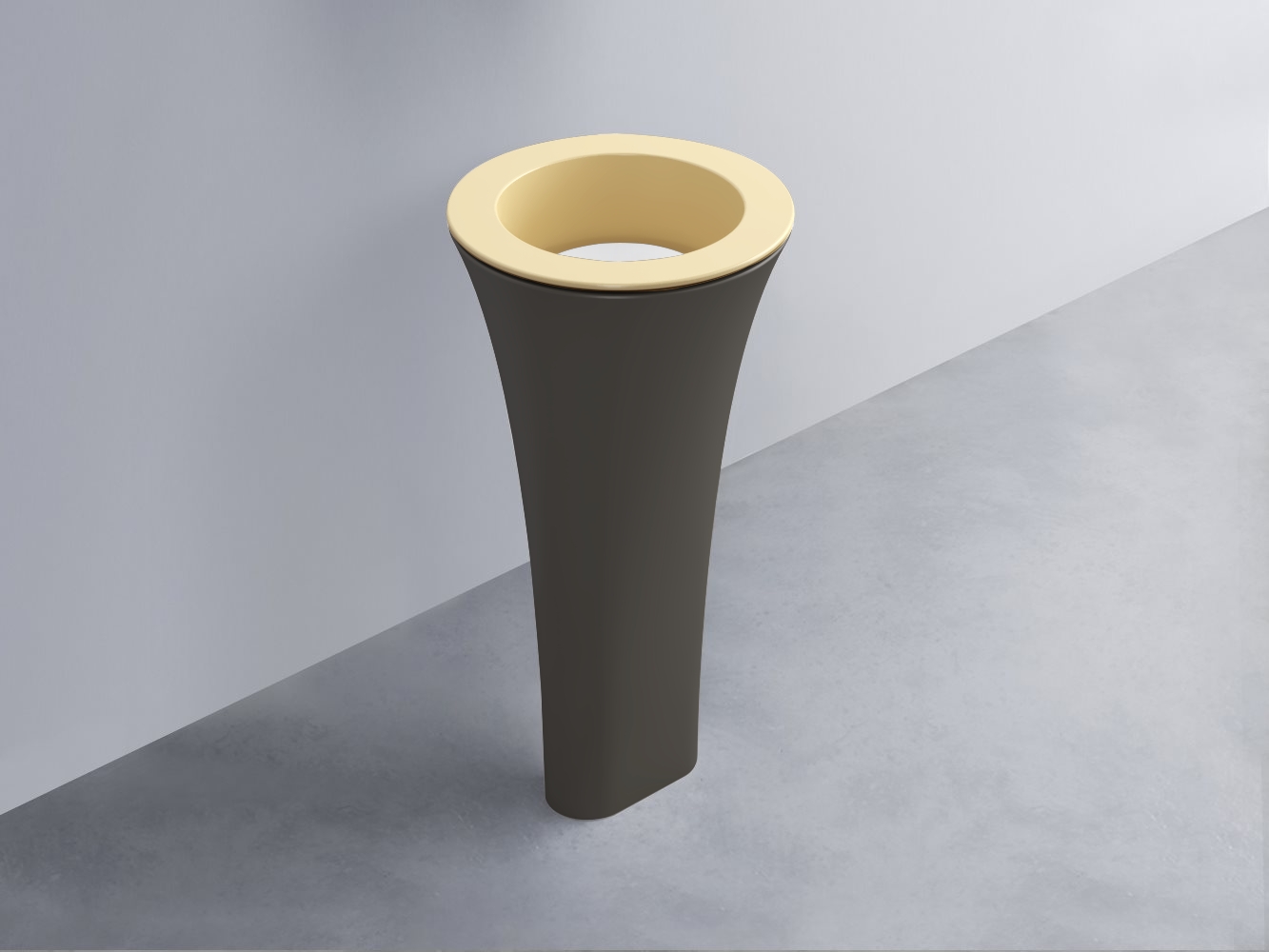 AMLA45-CN+AMPILT-BL+AMCOLT-FN Раковина Amedeo Tondo отдельностоящая cielo Enjoy + Amedeo Ceramica Cielo