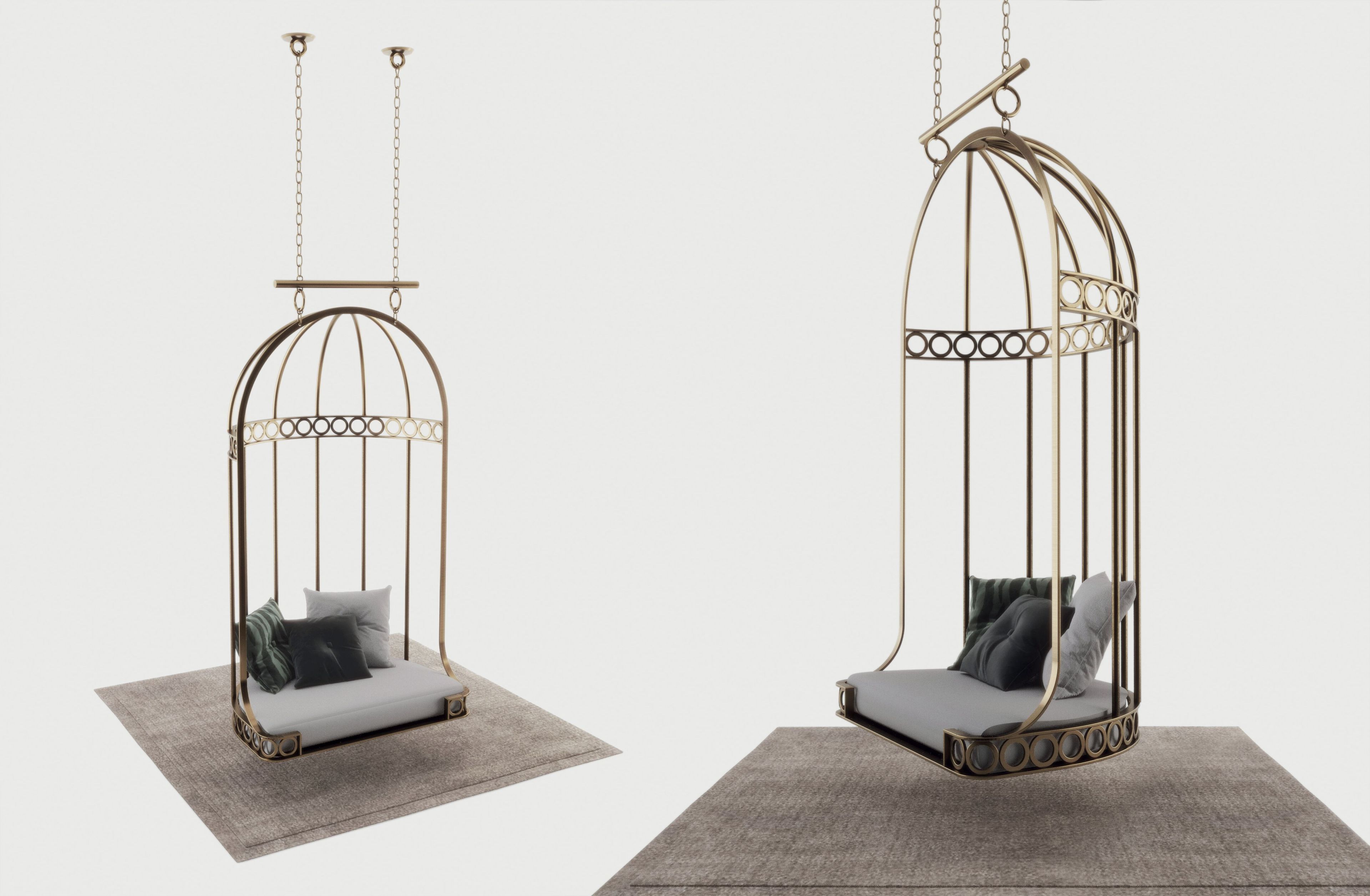 Подвесное кресло из нержавеющей стали Galbiati Exclusive Interiors ARCH-00038622 - Вид №1