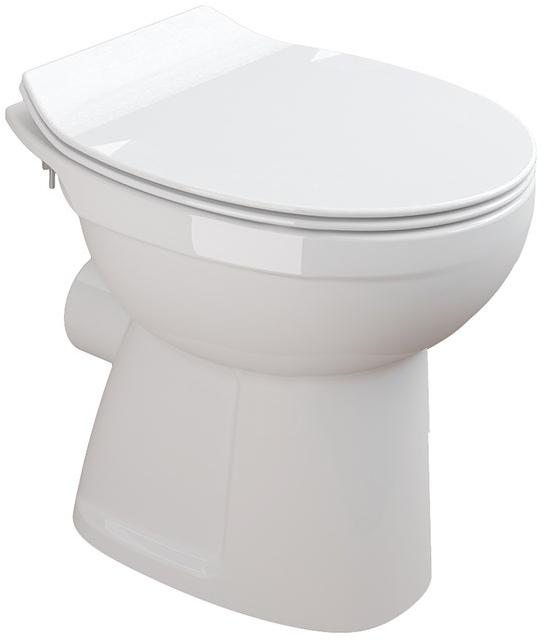 Набор Sanitana приставной MUNIQUE: чаша + крышка slim S10073523400000;S80007262500000