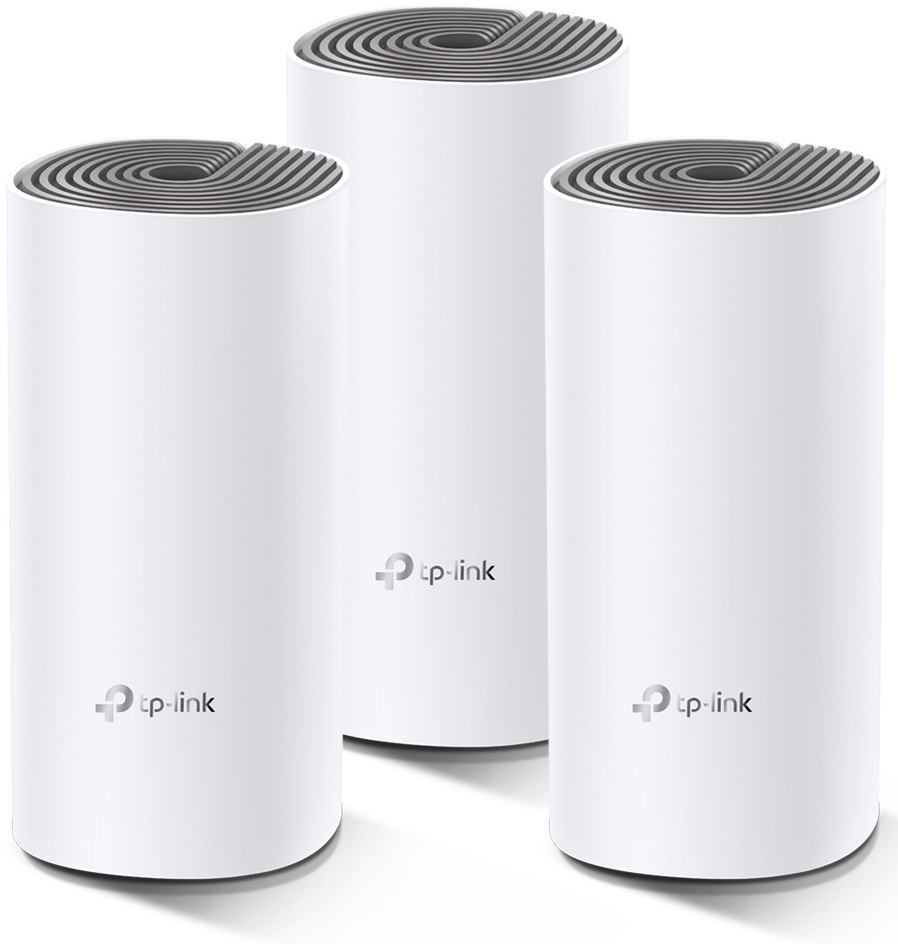 Deco E4(3-pack) Ac1200 mesh wi-fi system, 2 10/100mbps ports, 2 internal antennas TP-Link Santreyd 