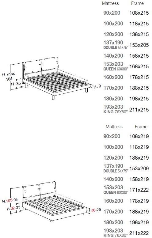 Bolzan Letti Кровать двуспальная с обивкой Iorca sun-id-1509629 - Вид №6