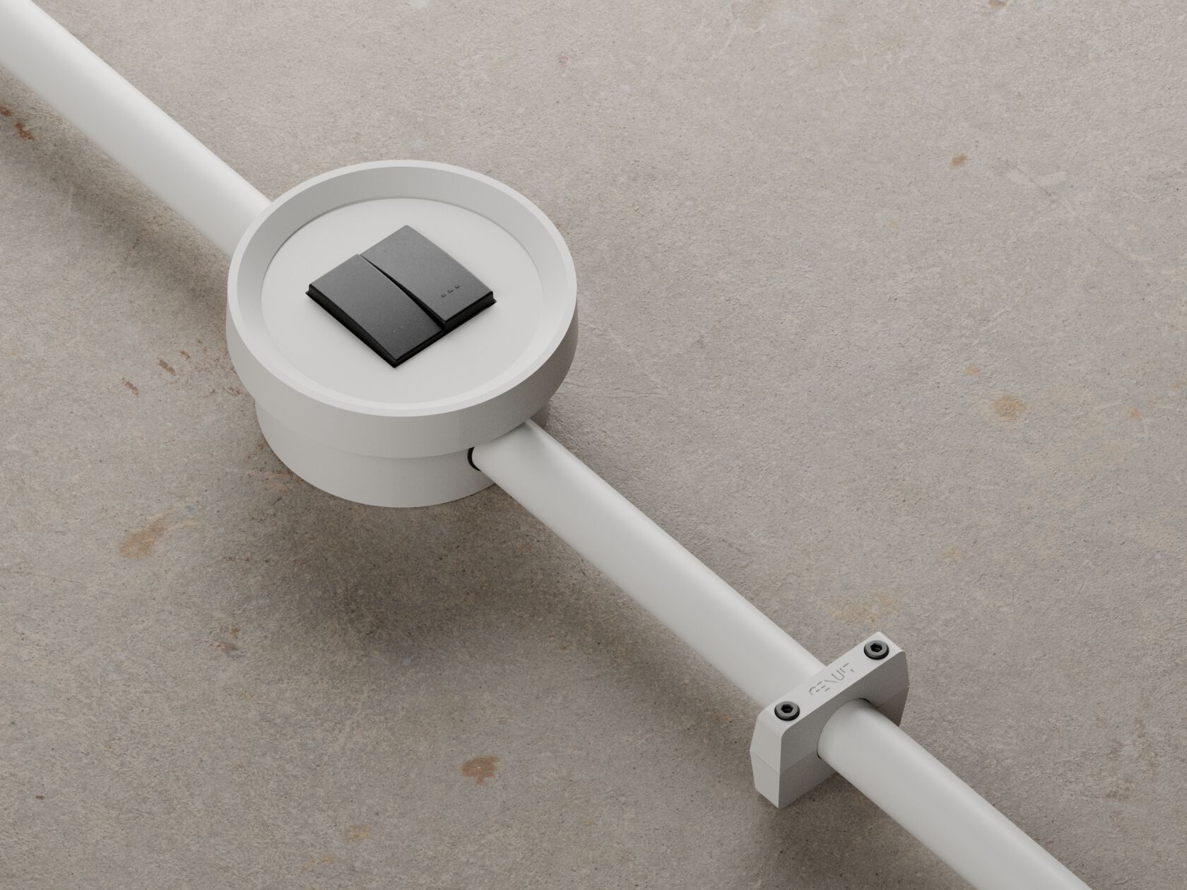 Окрашенная алюминиевая электрическая коробка Genuit цвет ARCH-00039649 - Вид №5