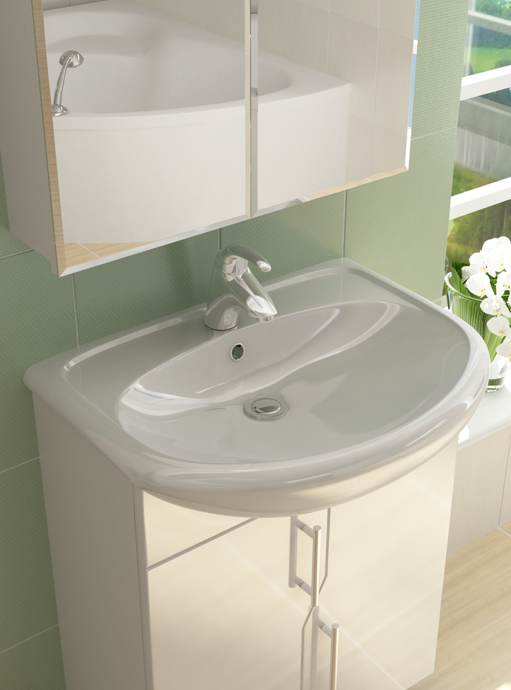 Тумба с раковиной Grand 600 (Уют)600⨉300⨉830 мм белый Santreyd sun-id-665152 - Вид №3