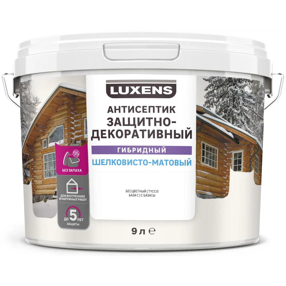 LUXENS Гибридный антисептик для дерева с колеровкой 9л 82933507 STLM-0855321 - Вид №1