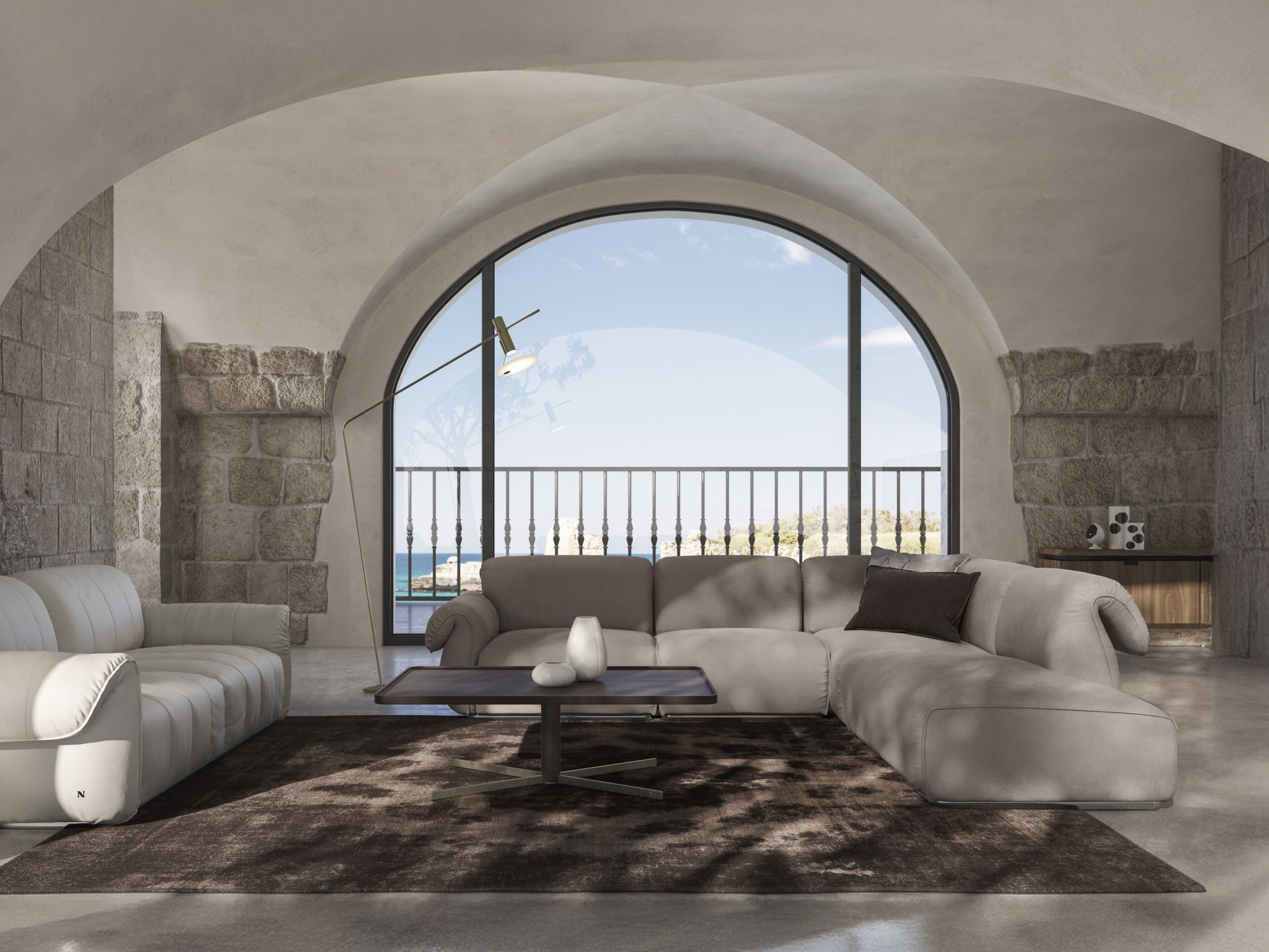 2-местный кожаный диван Natuzzi Italia Icon ARCH-00039063 - Вид №4