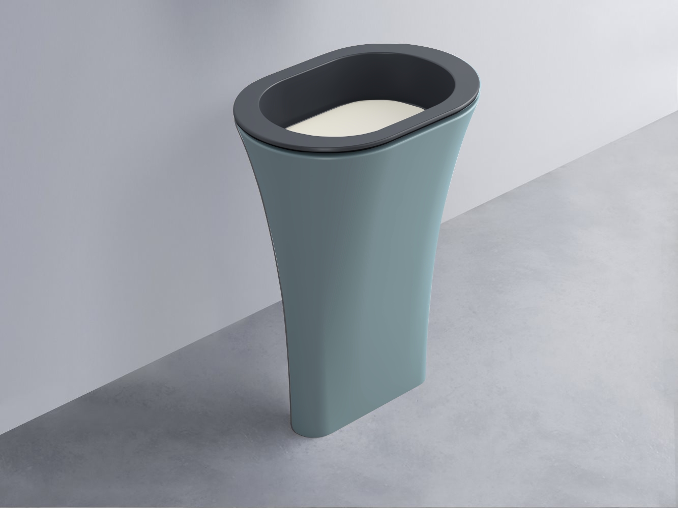AMLA65-BA+AMPILO-TL+AMCOLO-PL Раковина Amedeo Ovale отдельностоящая cielo Enjoy + Amedeo Ceramica Cielo