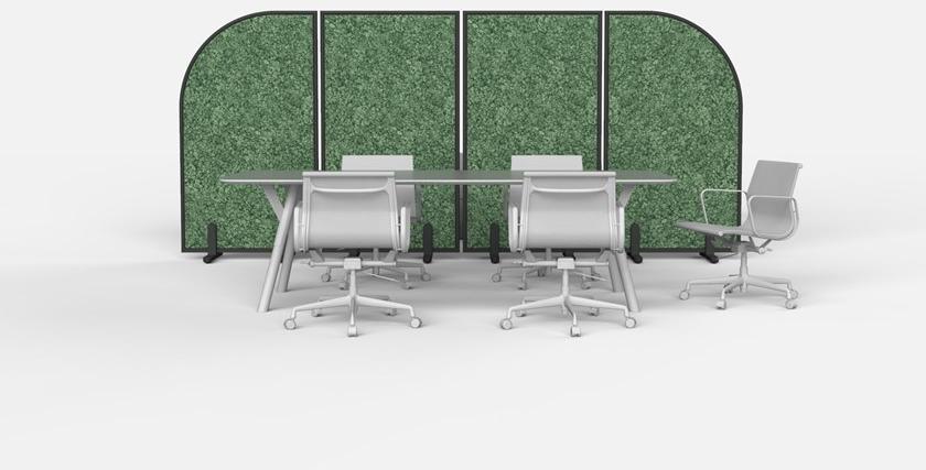 GREEN MOOD Звукопоглощающая офисная перегородка на колесах Design sun-id-1433653 - Вид №23