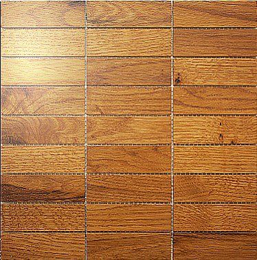 Мозаика и 3D панели из дерева Da Vinci Мозаика 9x3 Amber 025 Дуб Селект (Гладкая) 324х324 мм 1301100025 - Вид №1