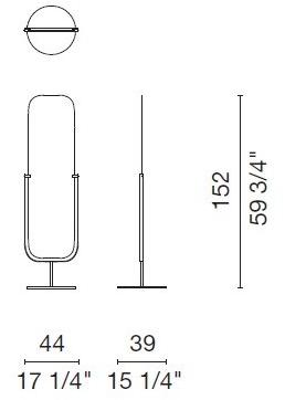 Cappellini Двустороннее напольное зеркало  Mi_1  - Вид №1