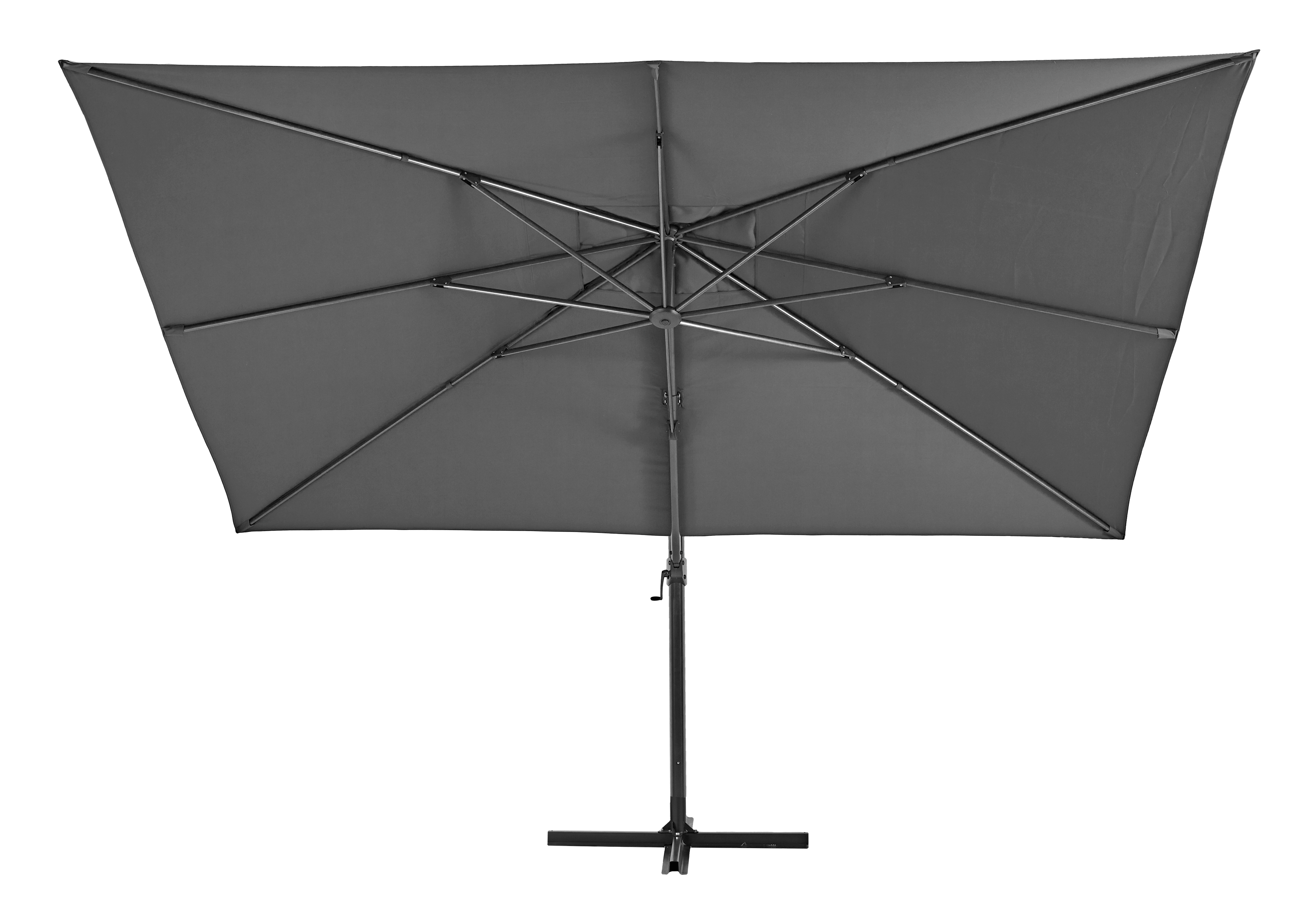 NATERIAL Зонт пляжный с боковой стойкой Aura 281x386 см, серый 82232818 STLM-0022480 - Вид №4