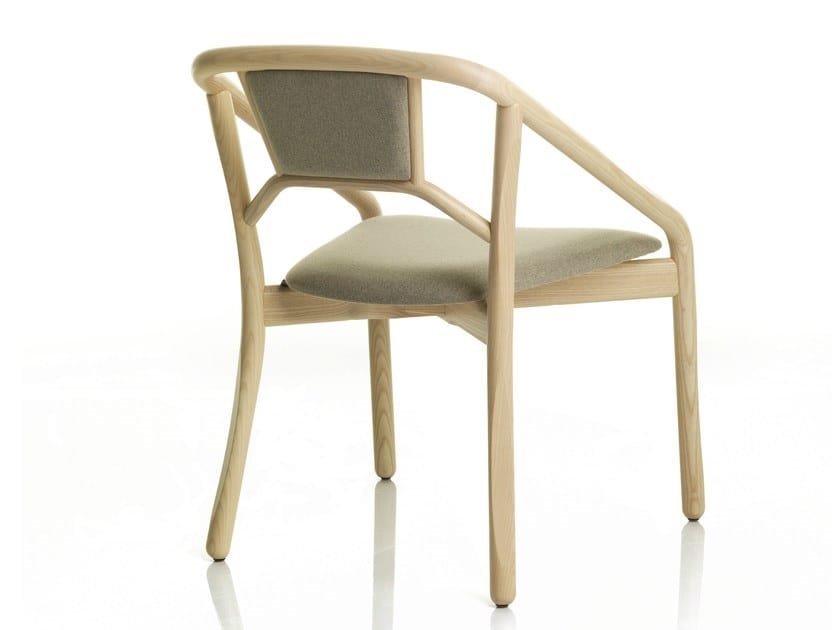 Деревянный стул со встроенной подушкой из ткани ALMA DESIGN Marnie ARCH-00087639 - Вид №5