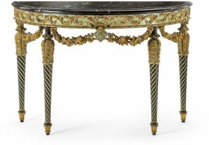 OAK Консоль в виде полумесяца из мрамора в классическом стиле Galleria