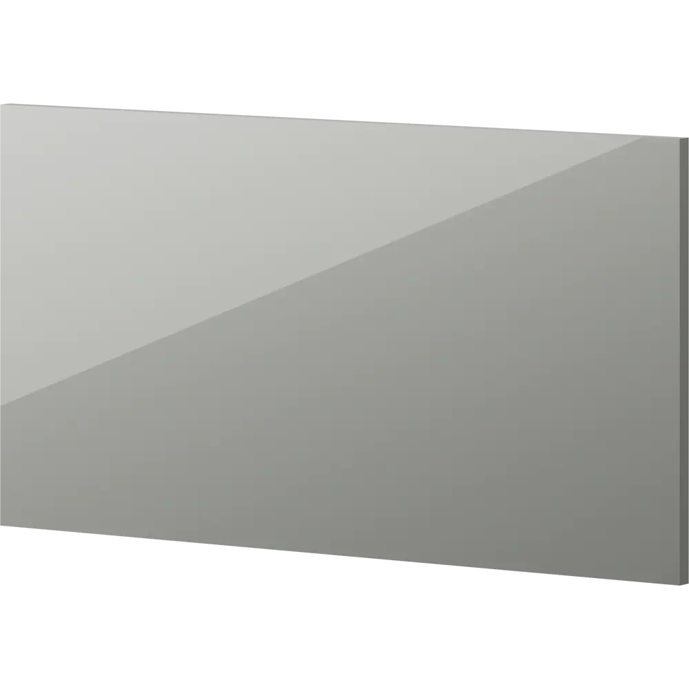 Фасад кухонный DELINIA ID Аша грей 39.7×12.5 см - глянцевый и практичный 85036536 STLM-0057830