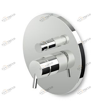 ZSB096 - R97800 Встраиваемый однорычажный смеситель для ванны и душа с переключателем, для универсального встраиваемого корпуса Zetasystem R97800. Zucchetti Simply Beautiful 