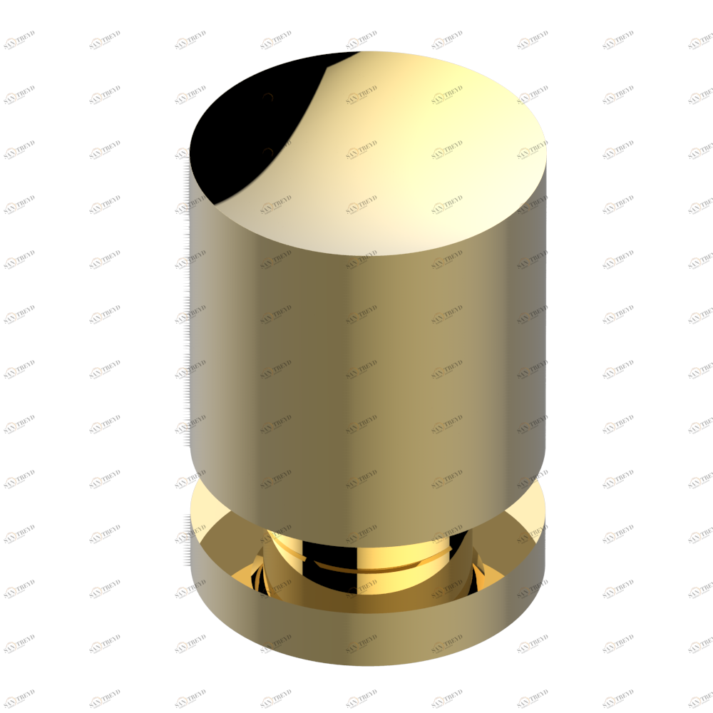 U6F-334 Донный клапан для раковины с внешним штоком управления Thg-paris Beyond crystal с прозрачным хрусталём Покрытие PVD золотистый цвет U6F-334 CAT.F