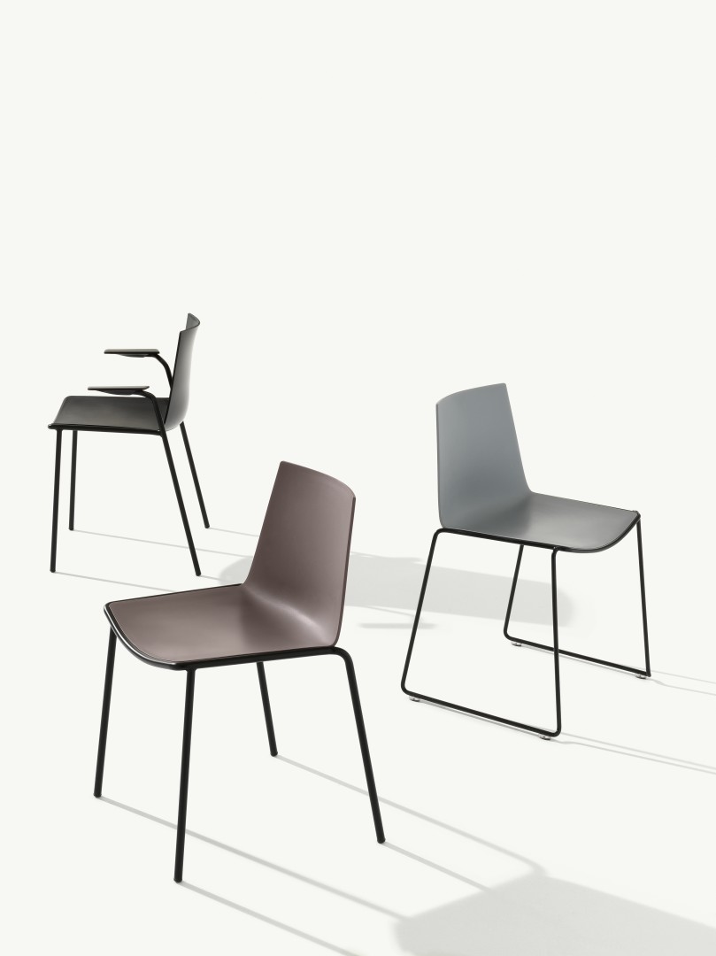 Cuba 620 Стул со стальным каркасом, 4 ножки. Полипропиленовая оболочка. Et al. Cuba - Вид №7