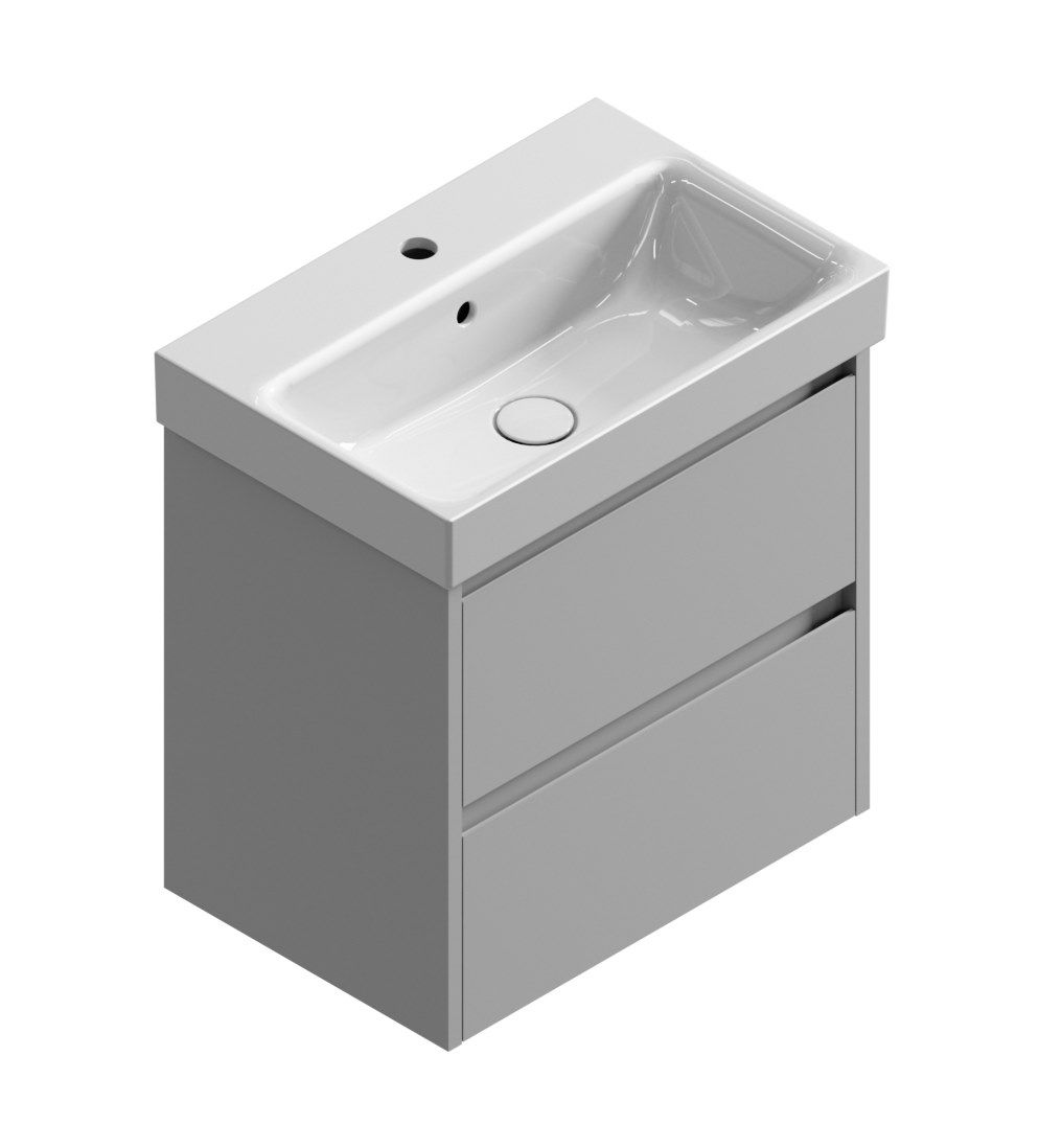 Керамическая прямоугольная встраиваемая раковина GSI ceramica Nubes ARCH-00059420 - Вид №1