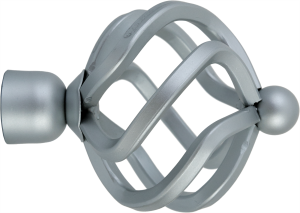 ORBIS Глобус — декоративный наконечник для карнизов серебристого цвета 86015669