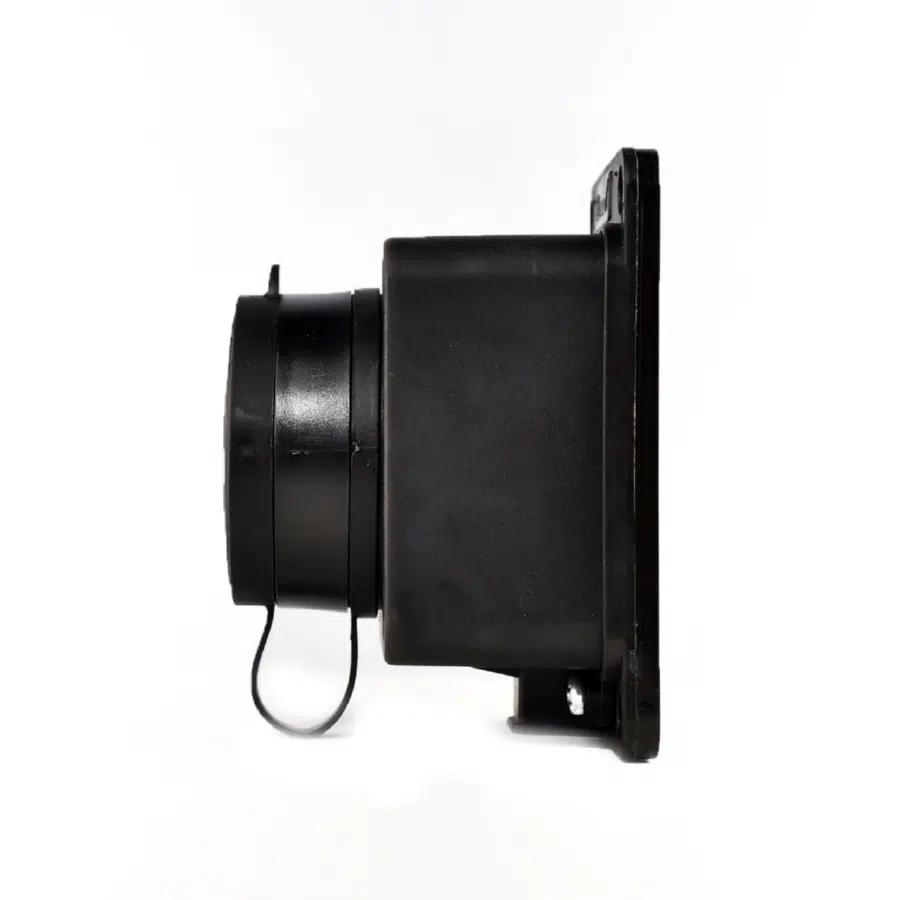 Розетка наружной уст. прямая с заглушкой 2Р+РЕ 1х16А 220-240V черный LEZARD 106-0400-0103 - Вид №2