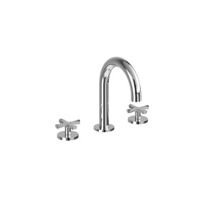 Burlington Riviera Смеситель для раковины Riviera с 3 отверстиями Хром RIV6 CHR