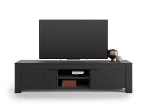 Низкий ТВ-шкаф из черного ясеня