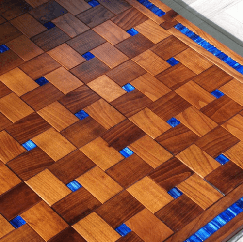 Модульный паркет Da Vinci Чипотл Хастла Дуб Натур брашированная, гладкая (Брашированная, Гладкая) 400х400 мм 26006000168 - Вид №4