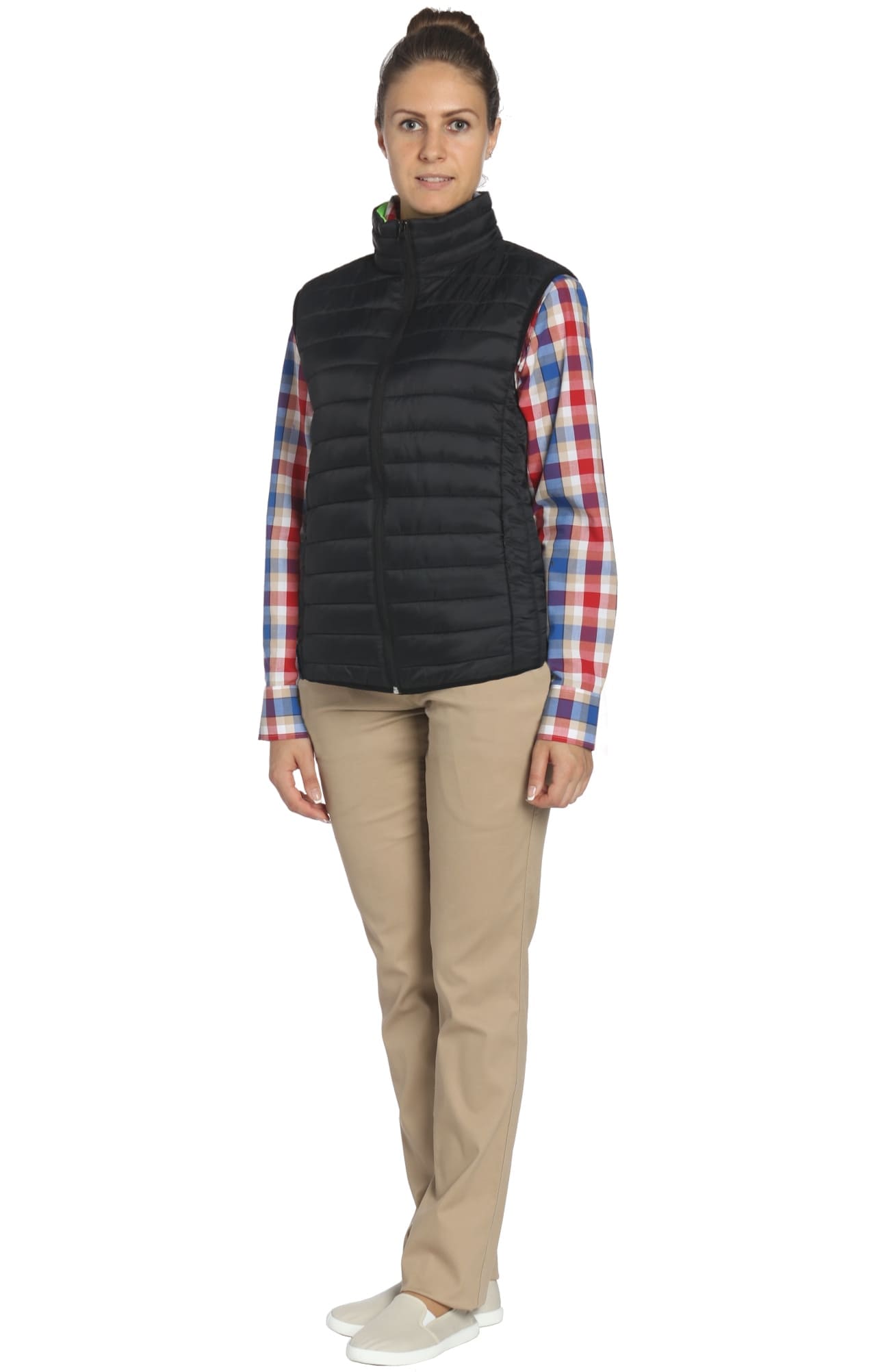 69669 Жилет стеганый  black El-Risto  Демисезонная одежда размер M (92)  - Вид №6