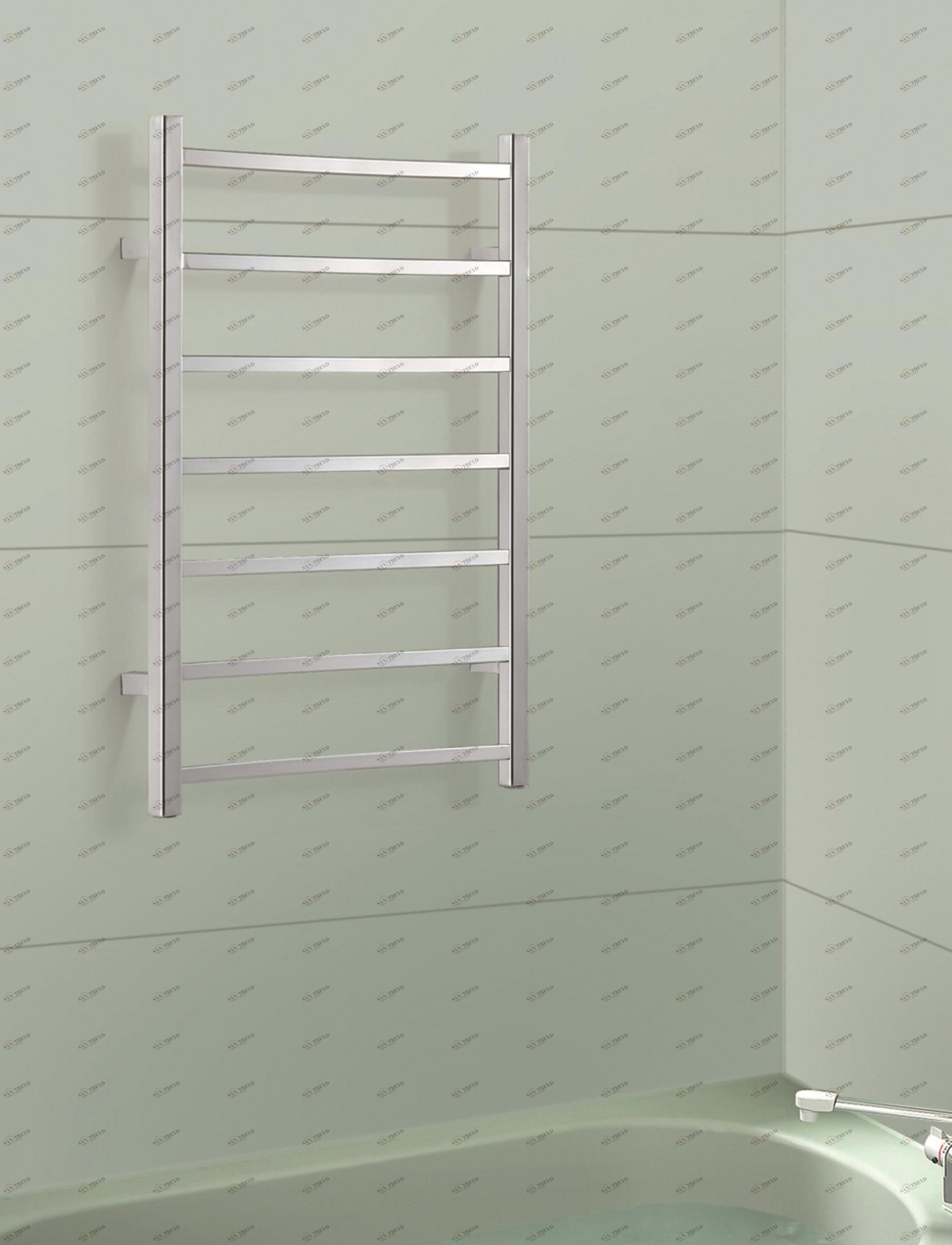 Полотенцесушитель Hammam METROPOLIS Mild steel  комбинированный; электрический или водяной Сталь 