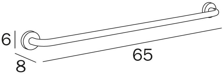 INDA® Вешалка для полотенец из хромированной латуни Forum A3690 - Вид №4