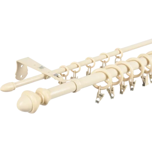 Карниз двухрядный Classic 300 см металл цвет бежевый