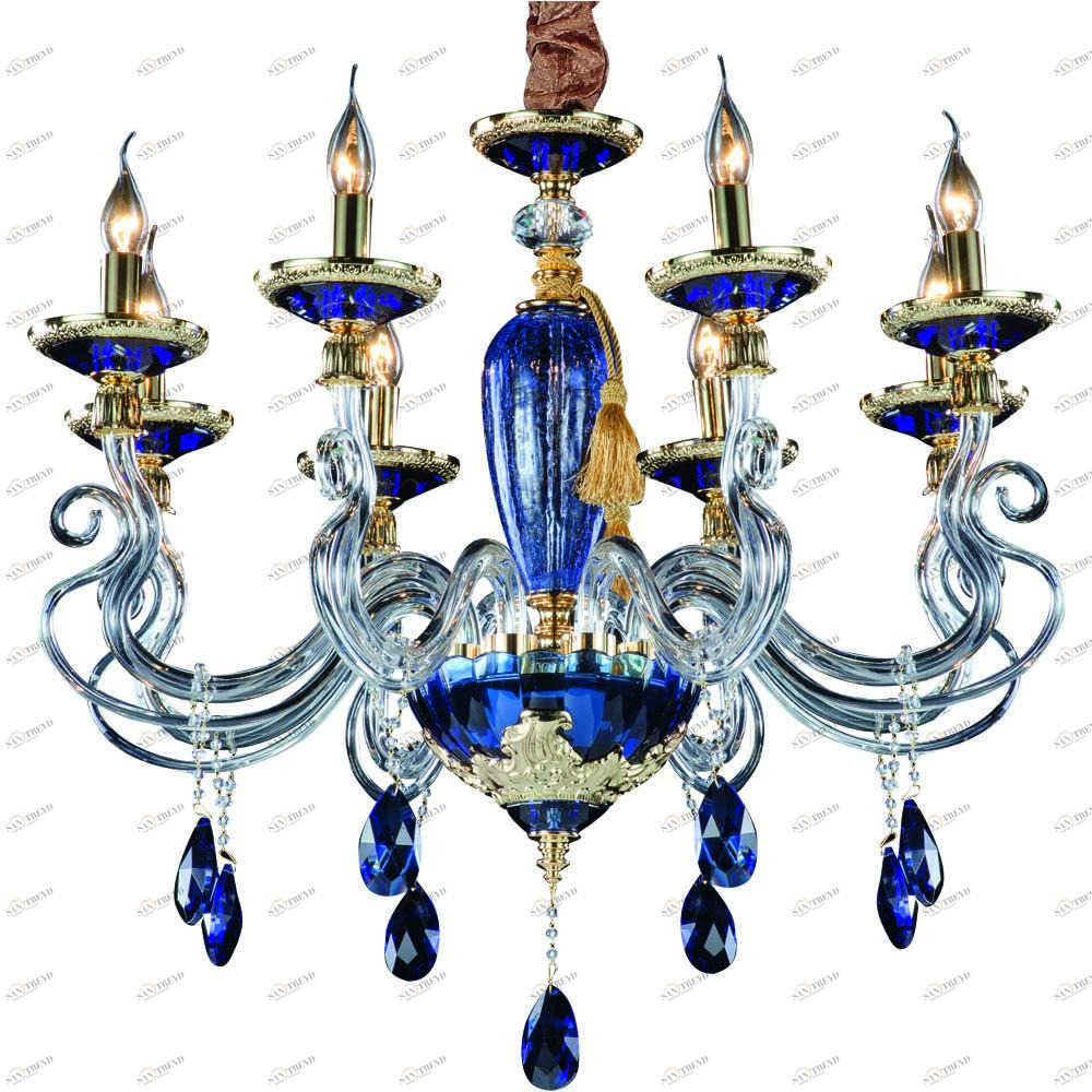 Подвесная люстра Divinare Simona 5125/11 LM-8 DIVINARE ДИЗАЙНЕРСКИЕ, SIMONA BLUE 074996 Синий 