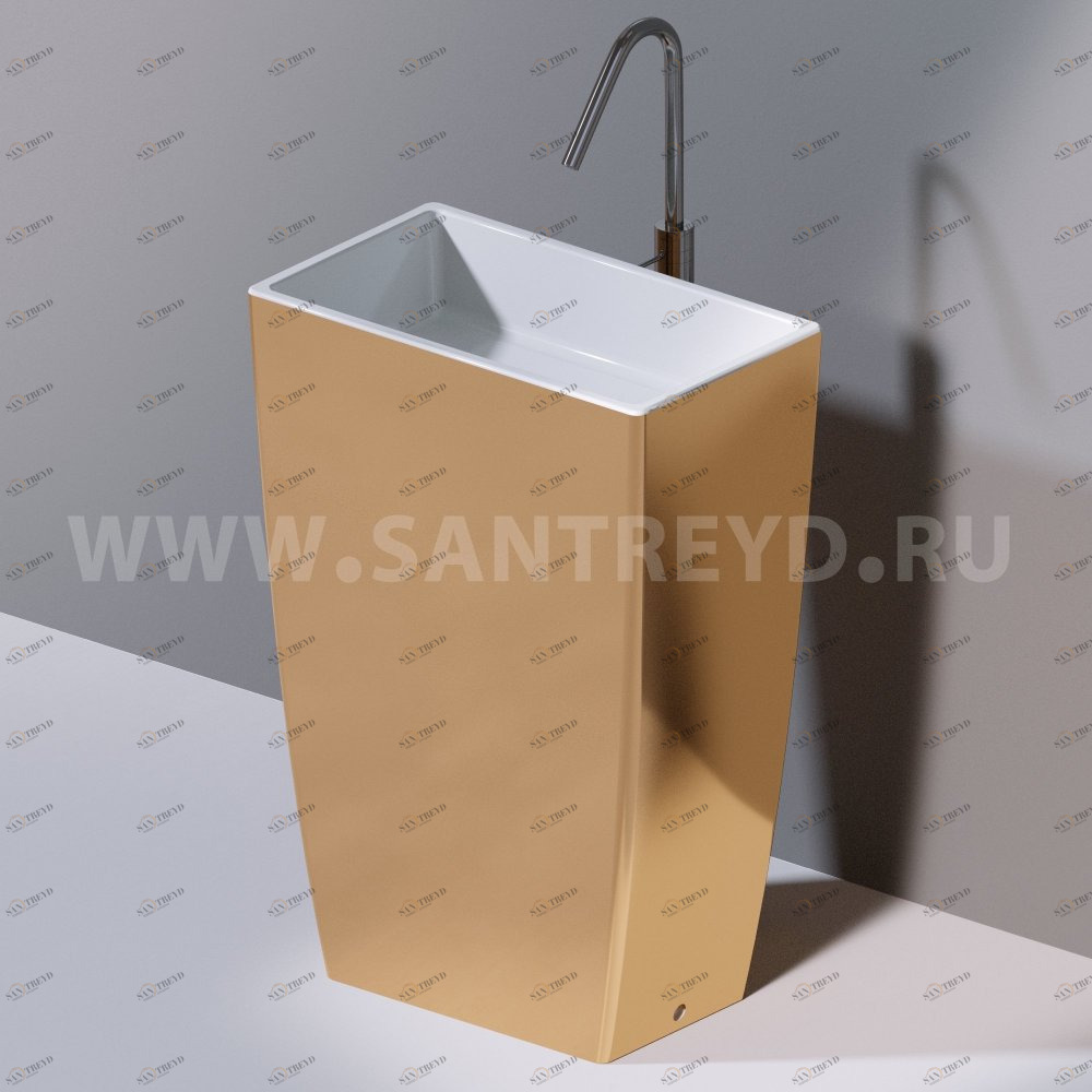 L110250 Напольная раковина стоящая прямоугольная A. e T. Italia Tower AeT ITALIA