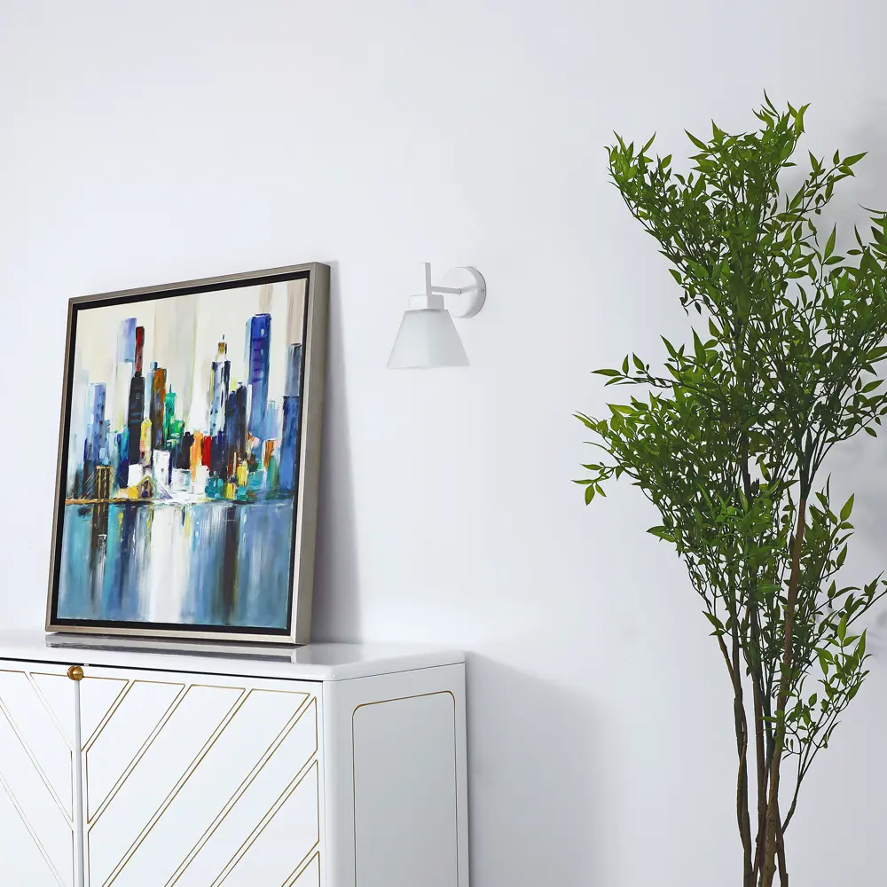 Светильник бра настенный Schaffner Cello цвет белый STLM-2186013 - Вид №9