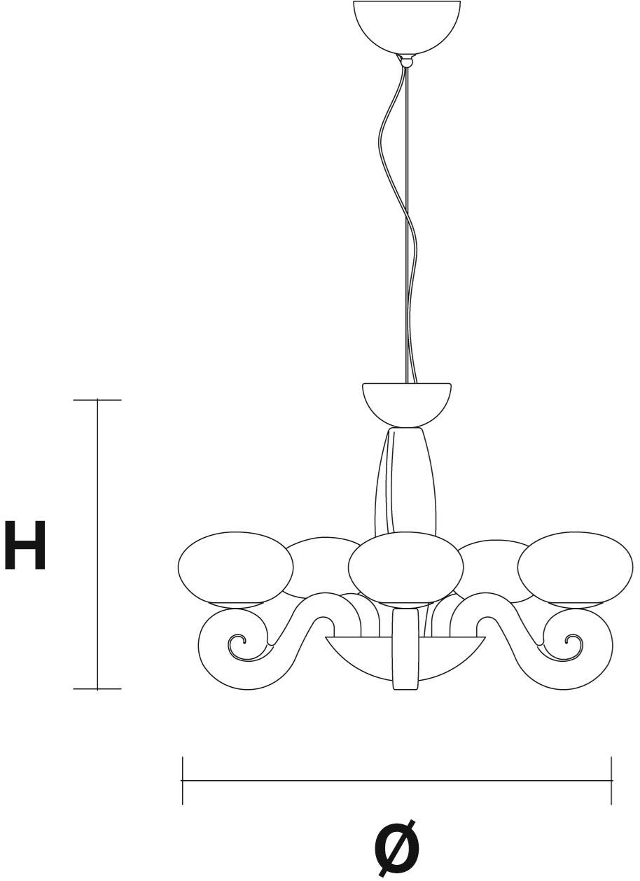 Masiero Люстра из пенополиуретана Bustier sun-id-1380647 - Вид №2