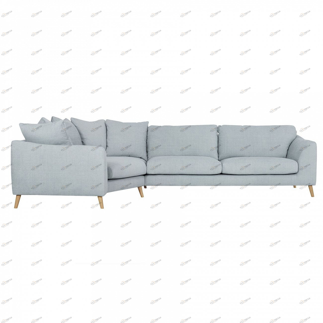 Диван Klara угловой светло-голубой SITS ДИЗАЙНЕРСКИЕ, KLARA 192087 Голубой 