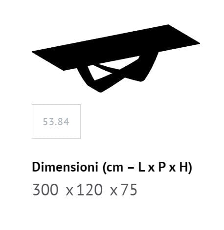 Бочковый стол со стальным основанием и столешницей из Супермармо Bontempi Casa Bach ARCH-00142222 - Вид №20