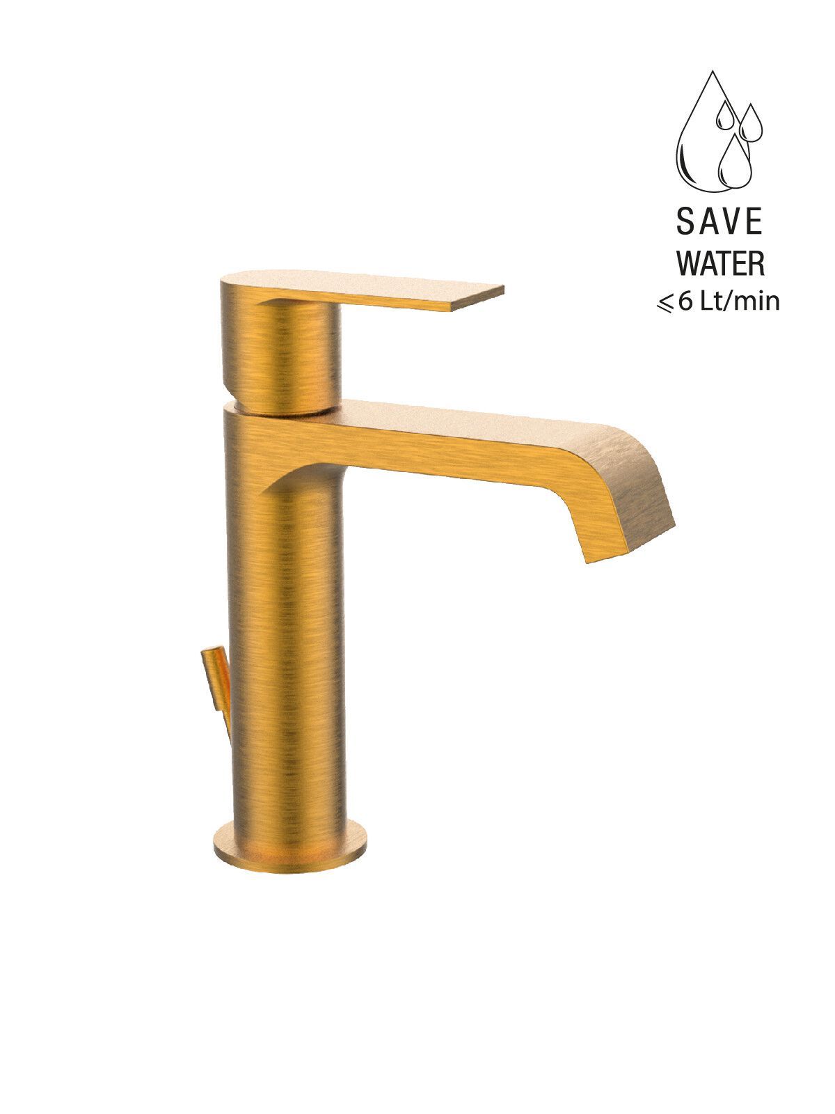 Однорычажный смеситель для раковины со сливом Rubinetterie Frattini Птолемей ARCH-00075842 - Вид №6