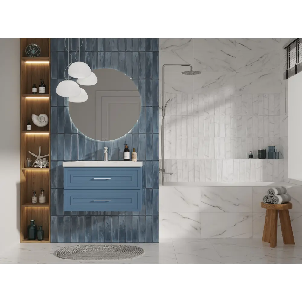 Плитка настенная KREAFORTA Cascada Рельеф 29.8x59.8 см 1.425 м² глянцевая цвет белый 89440742 STLM-2092114 - Вид №9