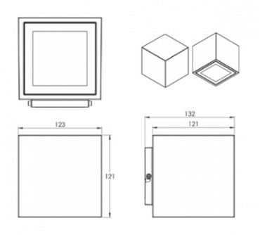 Exporlux Светодиодный потолочный светильник для улицы в современном стиле из алюминия sun-id-1457501 - Вид №1