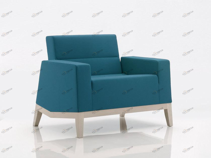 Billiani Кресло с обивкой из ткани с подлокотниками Inka wood sun-id-1355853