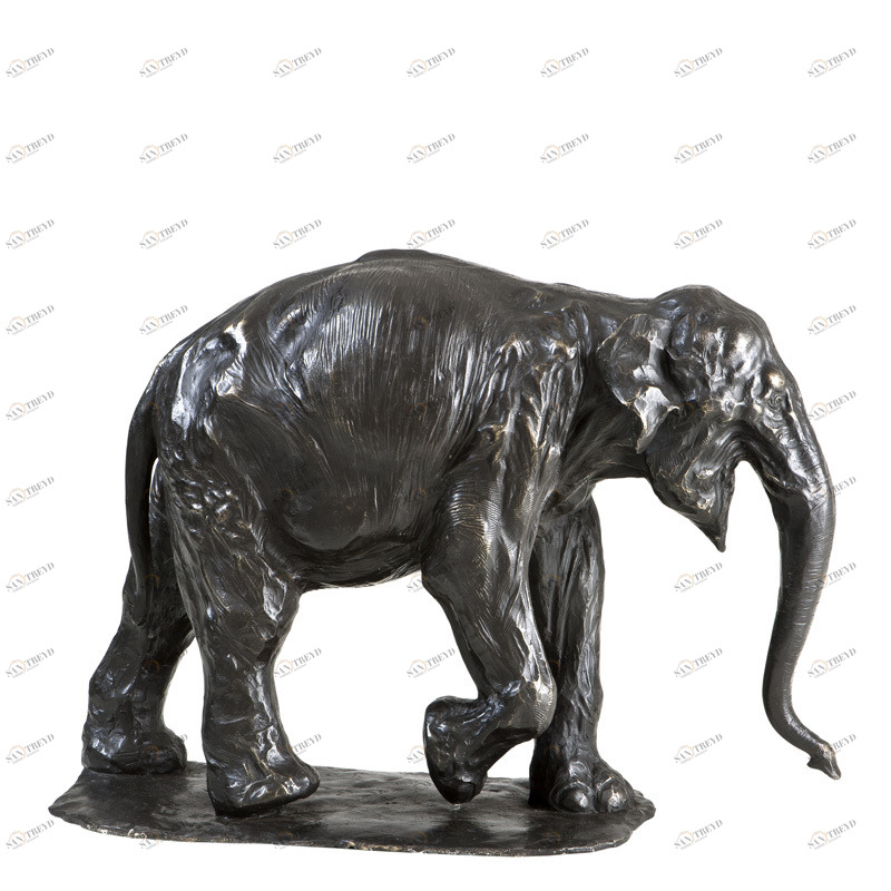 Статуэтка декоративная металлическая 44х60 см черная Elephant EICHHOLTZ СЛОН, ЖИВОТНЫЕ 062722 Бронза;черный 