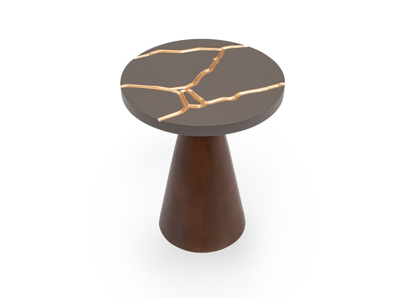 Круглый деревянный журнальный столик NDESIGN глина ARCH-00123614 - Вид №1