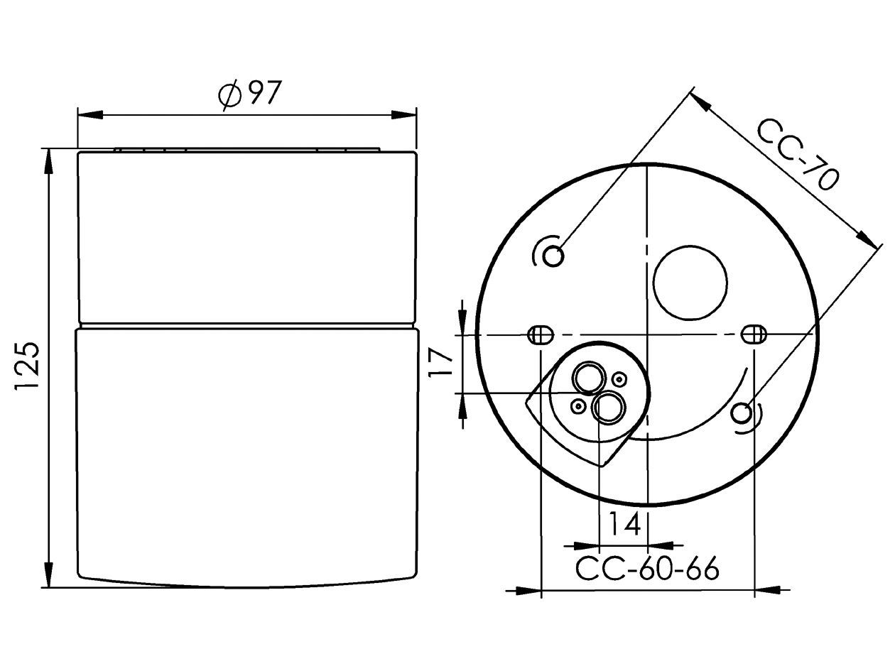 Настенный светильник / потолочный светильник из опалового стекла и фарфора Ifö Electric Opus ARCH-00060190 - Вид №10