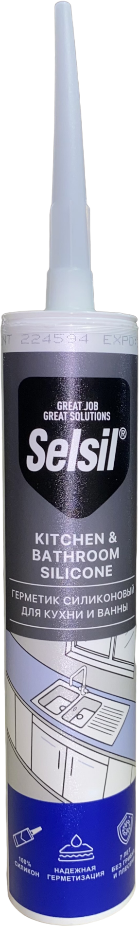 91095868 Герметик 112800001 цвет прозрачный 280 л STLM-0481991 SELSIL