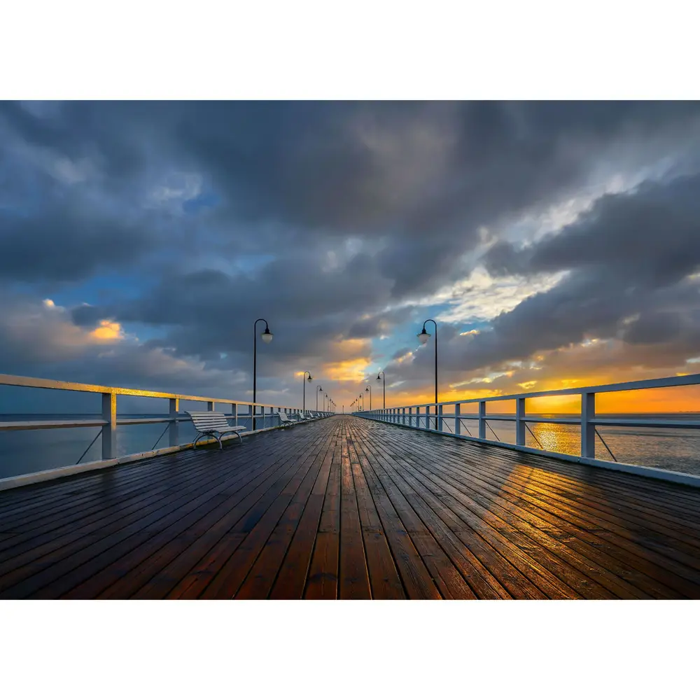 Фотообои бумажные Пирс на Балтике 254х184 см POSTERMARKET STLM-2111609